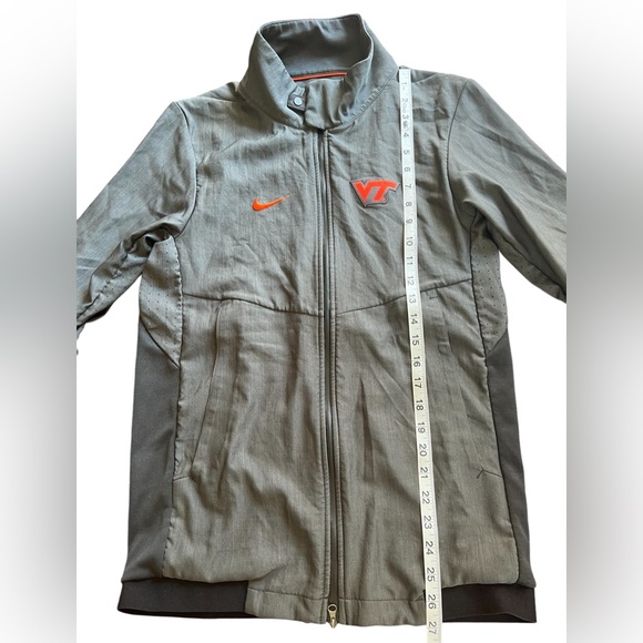 NIKE Virginia Tech Hokies Gray Zip Up Lightweight Jacket - Picture 4 of 10